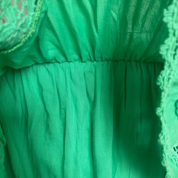 MELISSA ODABASH Salma Strapless Crocheted Lace-Trimmed Woven Mini Dress Size L - Picture 11 of 12